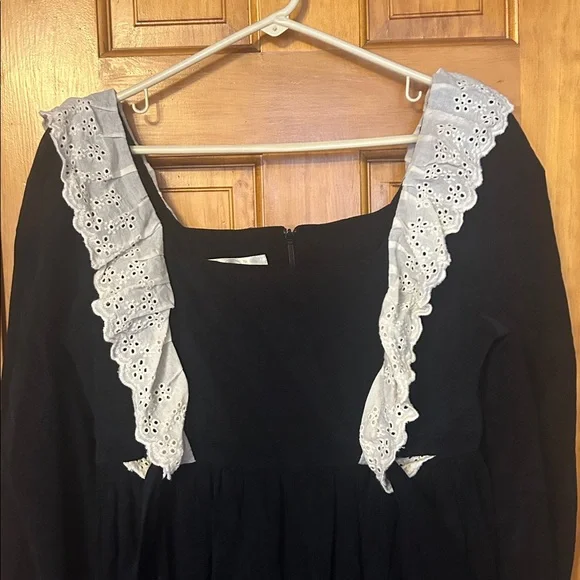 Pansy garden made by pansy ophelia dress black velvet lace NWT uk 12 us 8 - Picture 4 of 14